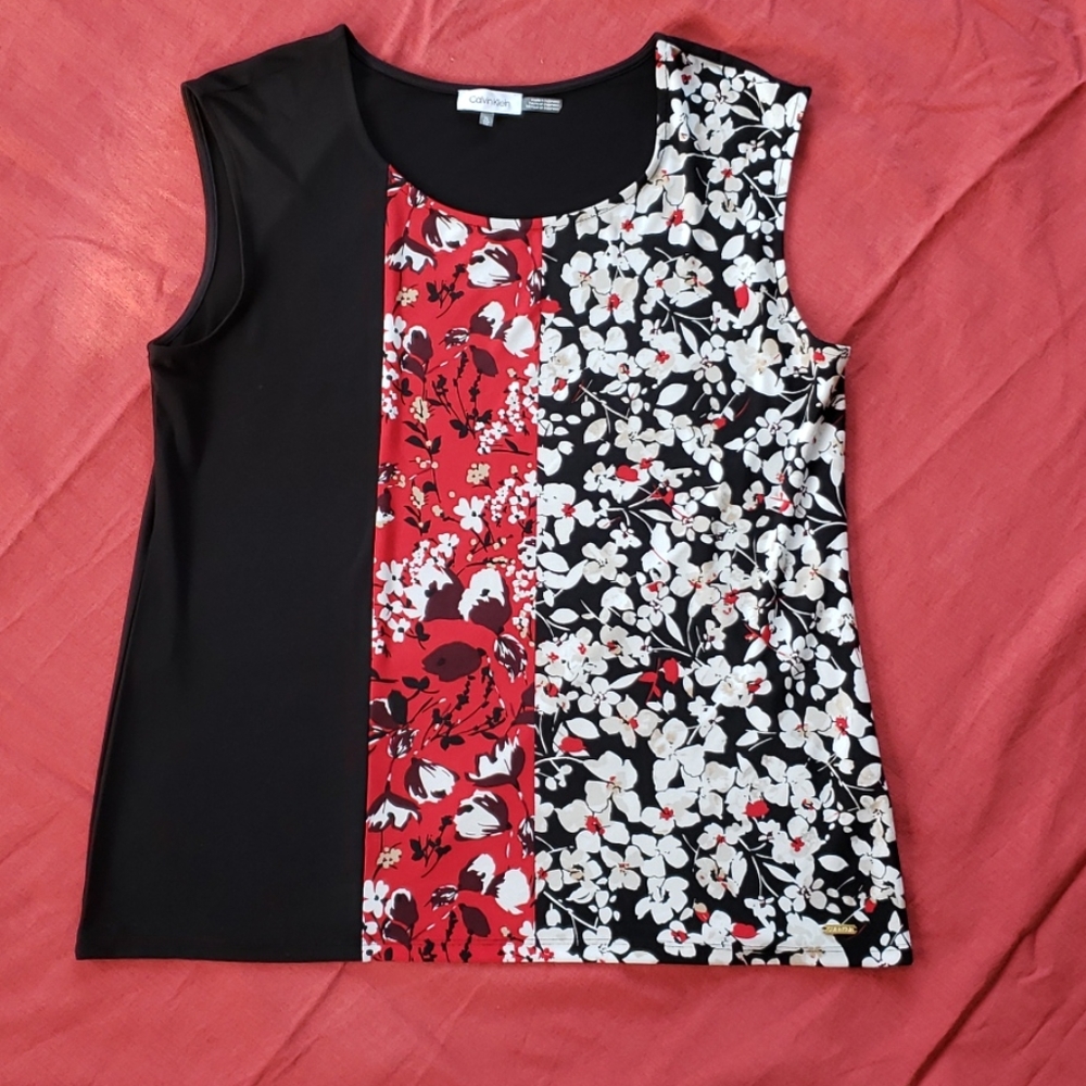 Calvin Klein Flower Top Women's Blouse